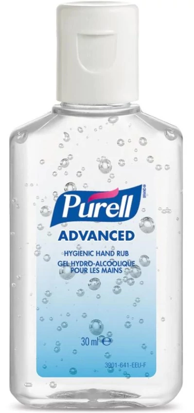 PURELL Advanced kézfertőtlenítő gél, 30 ml-es flakon, kupakos