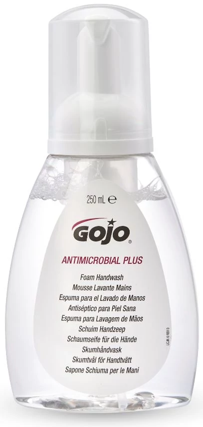 GOJO Antimikrobiális Plus fertőtlenítő kézmosó habszappan pumpás flakon, 250 ml