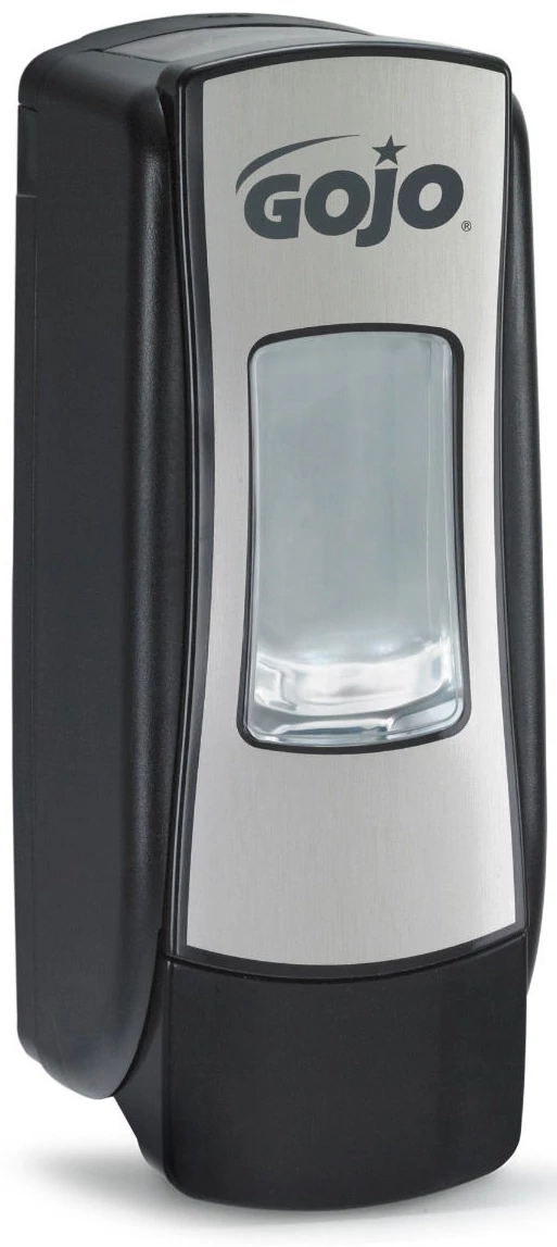 GOJO nyomógombos habszappan adagoló, ADX-7 patronos kézmosó rendszer, fekete/ezüst, 700 ml