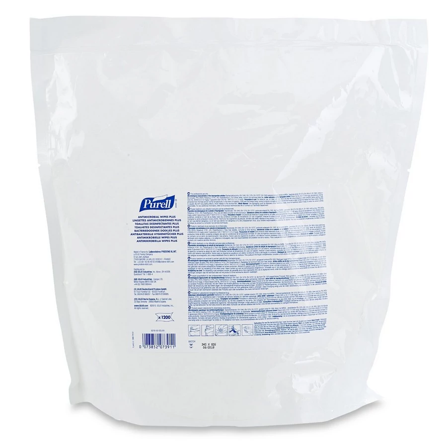 PURELL antimikrobiális törlőkendő PLUS, 1200 db-os