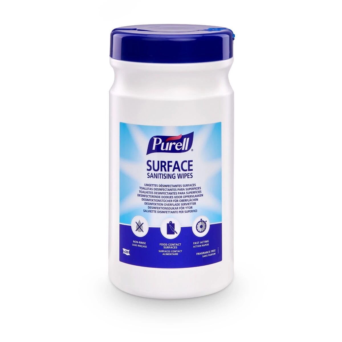 PURELL Surface felület fertőtlenítő kendő, élelmiszeripari felhasználásra, 200db-os