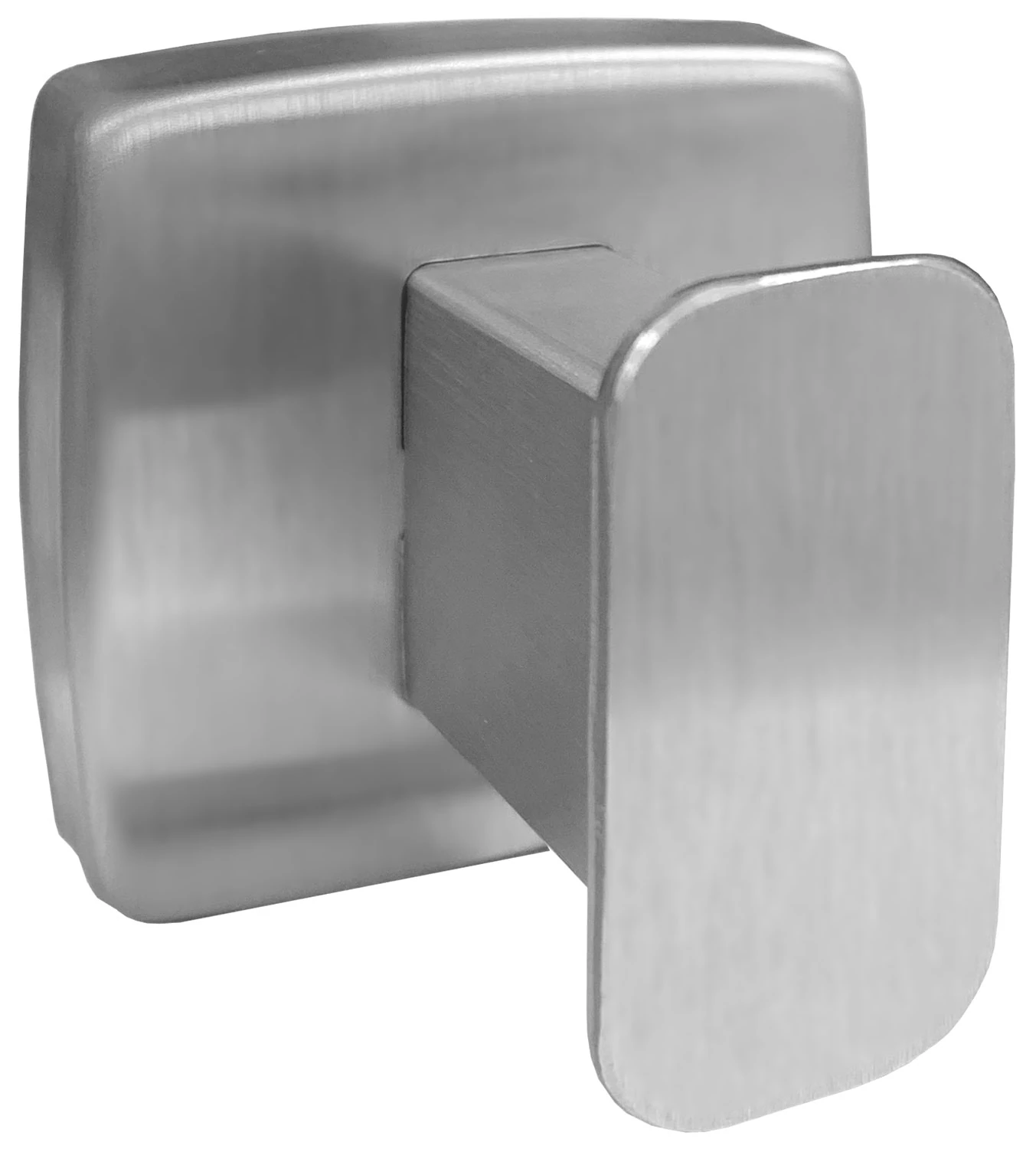 Egyágú akasztó, fogas, AISI304-es rozsdamentes acél, Silk Touch ujjlenyomatmentes felülettel, INOX