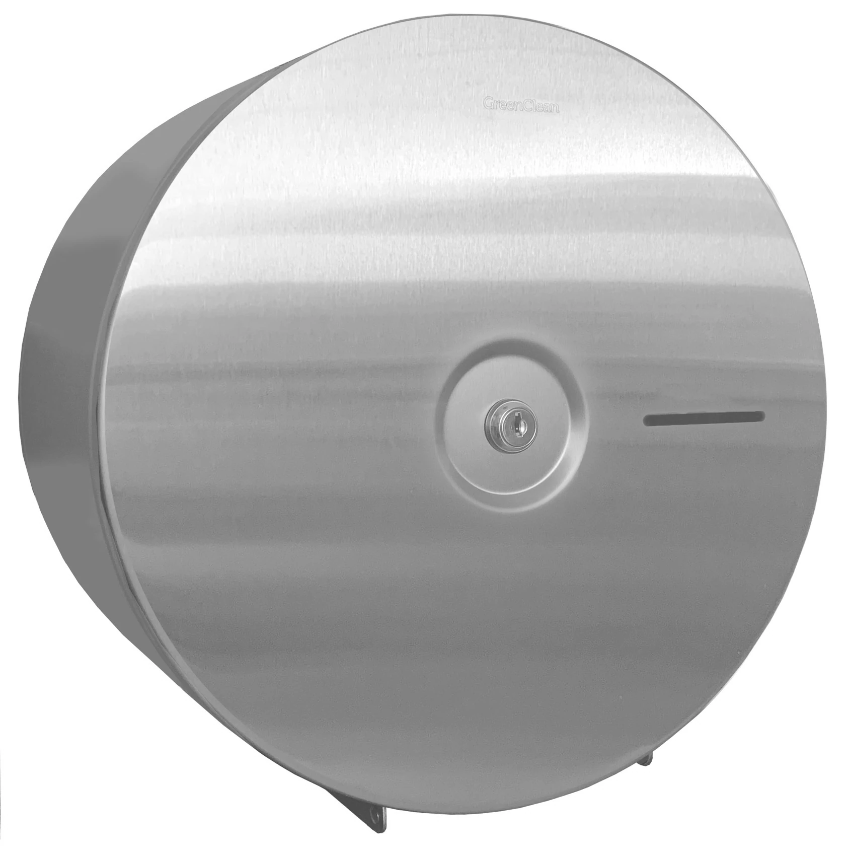 Nagytekercses ipari WC-papír tartó 280mm átmérőjű maxi tekercsekhez, D=322mm, r.m. acél, selyem