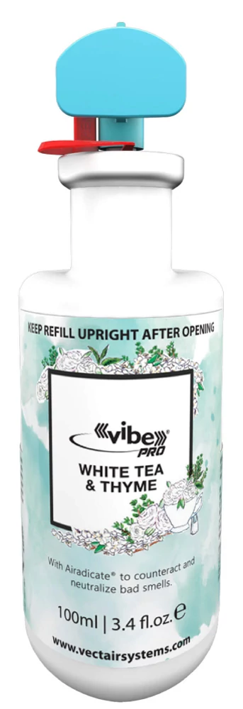 VIBE PRO White Tea - Thyme - fehér tea és kakukkfű illatú utántöltő patron Airadicate szagsemlegesítő adalékkal